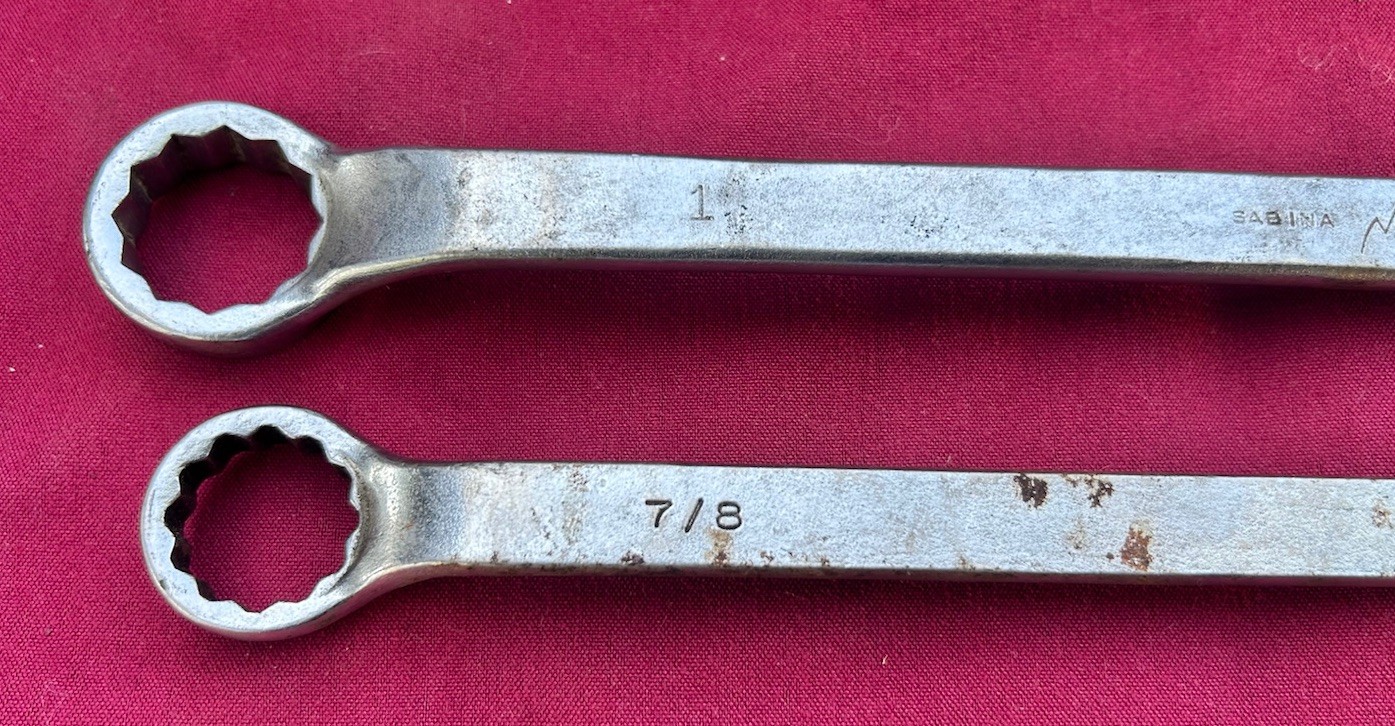 MAC Tools Double Box End Long Handle Wrenches 15/16 x 1”~ 13/16 x 7/8” SAE Sizes