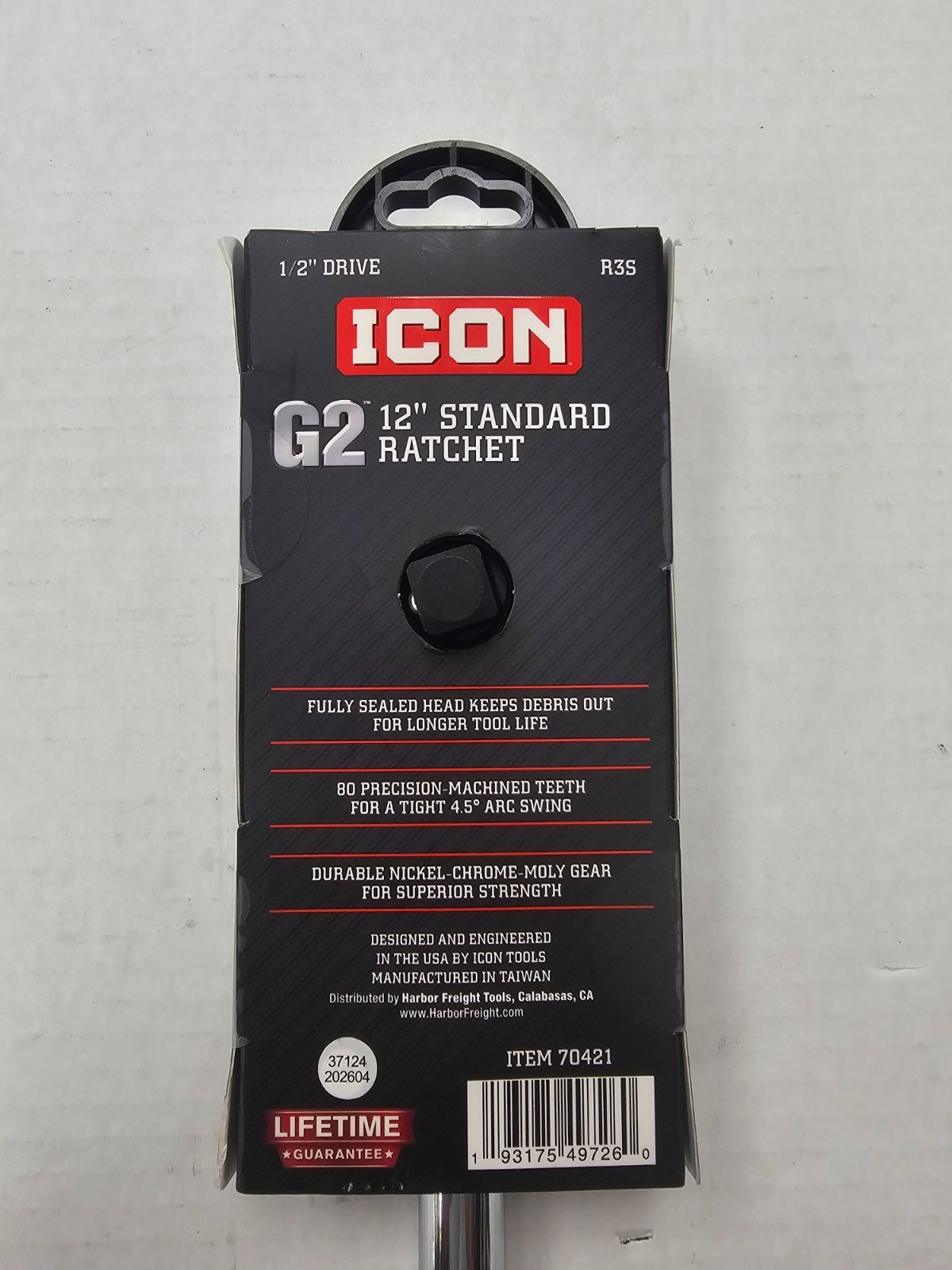 Icon RS3 G2 12″ Standard Ratchet 1/2″ Drive 70421 NEW