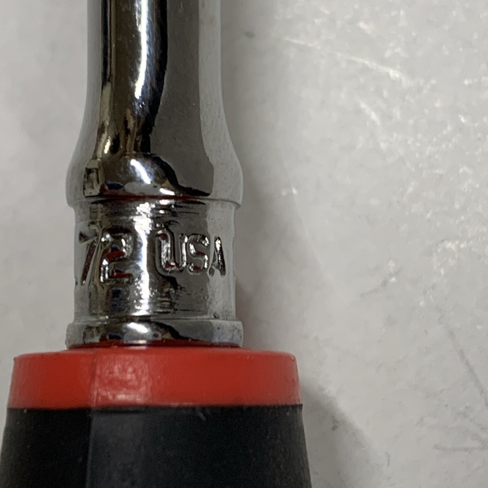 Snap On Tools USA THL72A 1/4″ Drive RED Soft Grip Long Handle Ratchet NEW