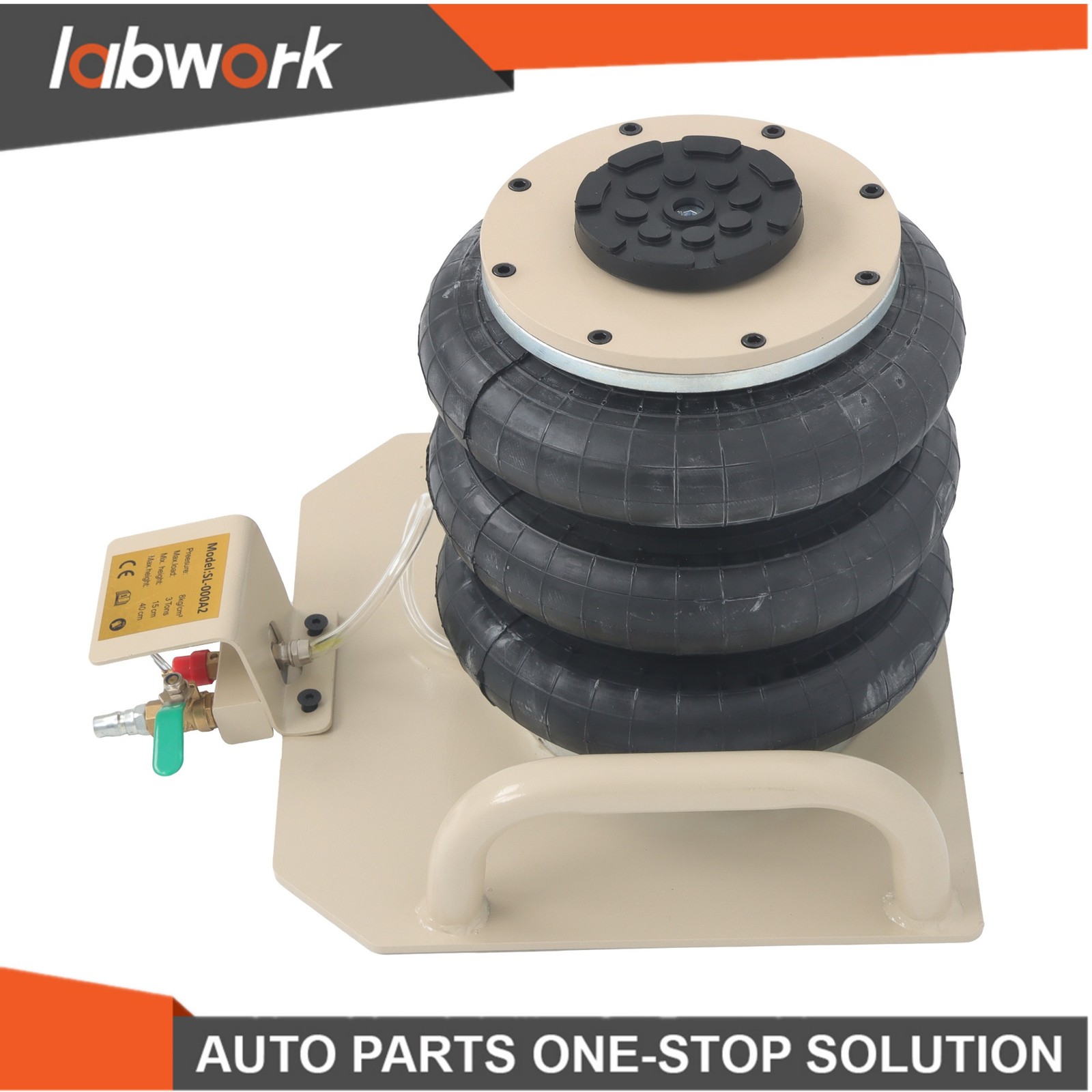 Labwork Triple Bag Air Jack 3 Ton/6600 lbs Pneumatic Jack for Car SUV Lifting