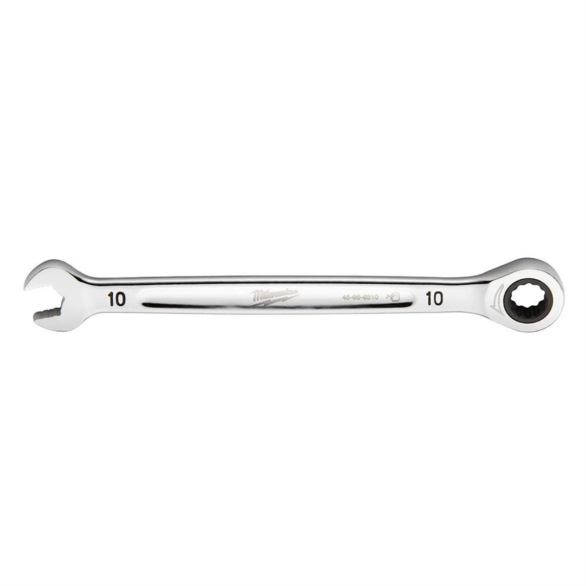 Milwaukee Tool 10MM Metric Ratcheting Combination Wrench, 12-Point, Steel, Chrom