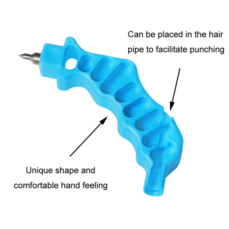4mm Hole Puncher for PE Hair Pipe Micro Spraying – Durable Plastic & Metal