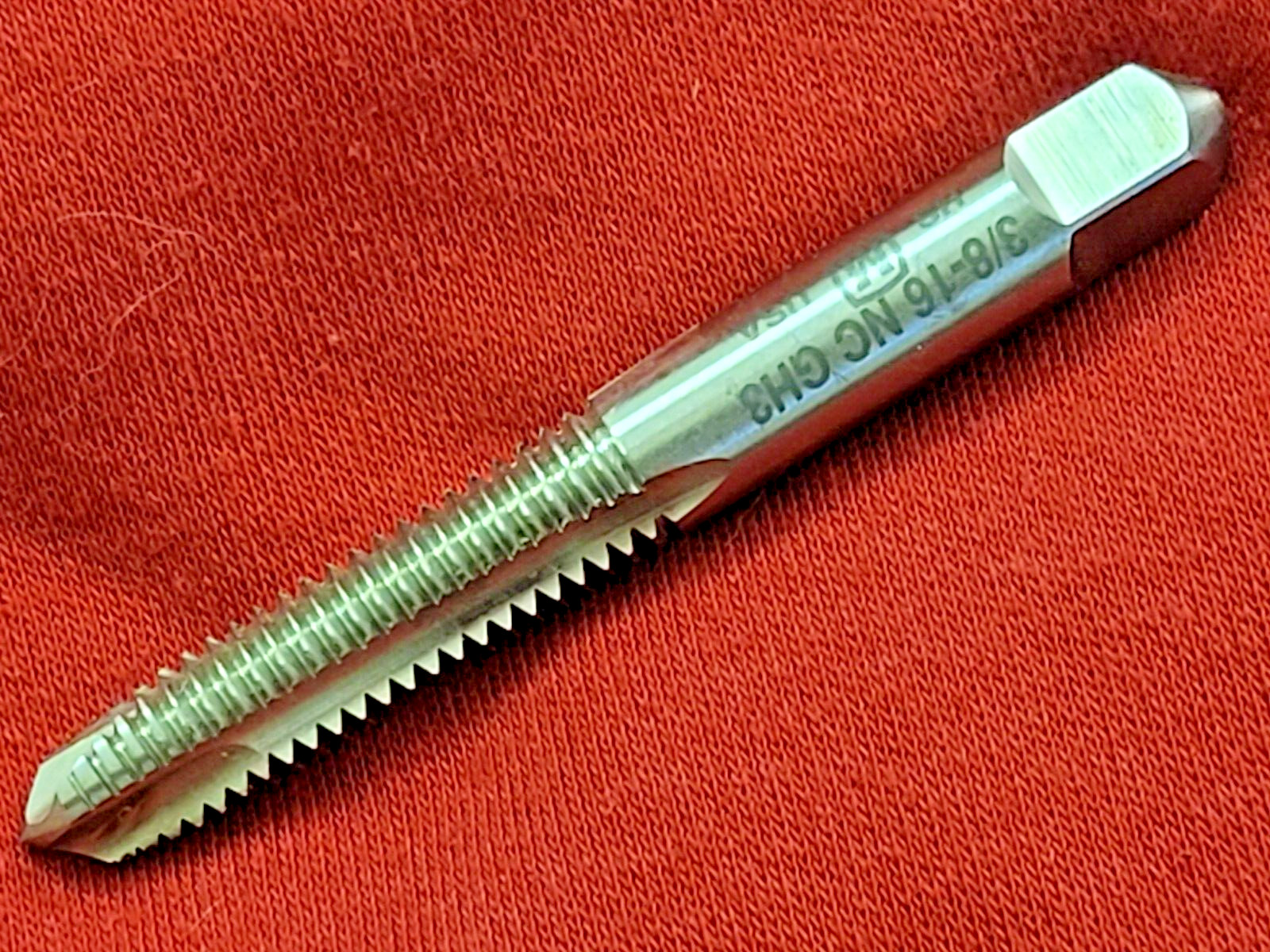 3/8-16 NC Spiral Point 3 Flute Plug Tap Morse MT3633027 Power Gun Tap USA H3