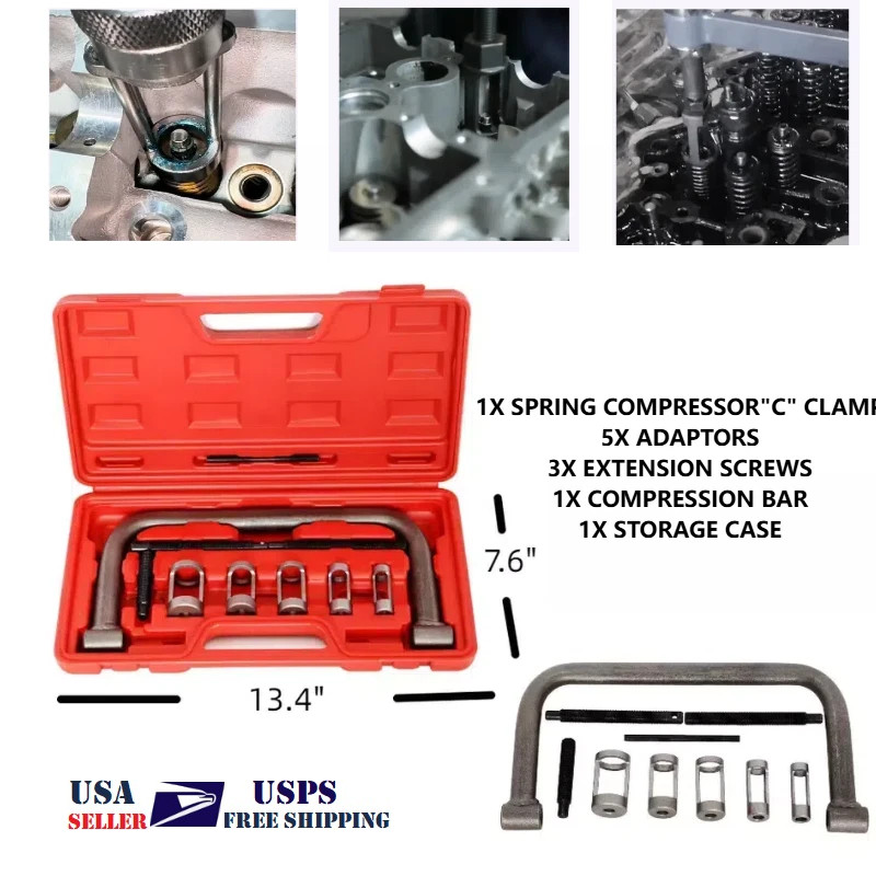 x2 5 Sizes Valve Spring Compressor Pusher Automotive Tool For Car Motorcycle Kit