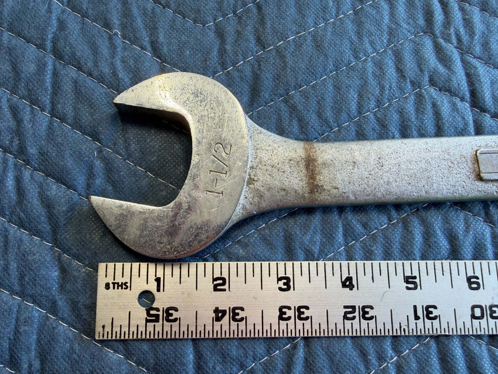 Vintage RareCraftsman =V= 1-1/2 in x 1-5/8 in Double Open End Wrench Made in USA