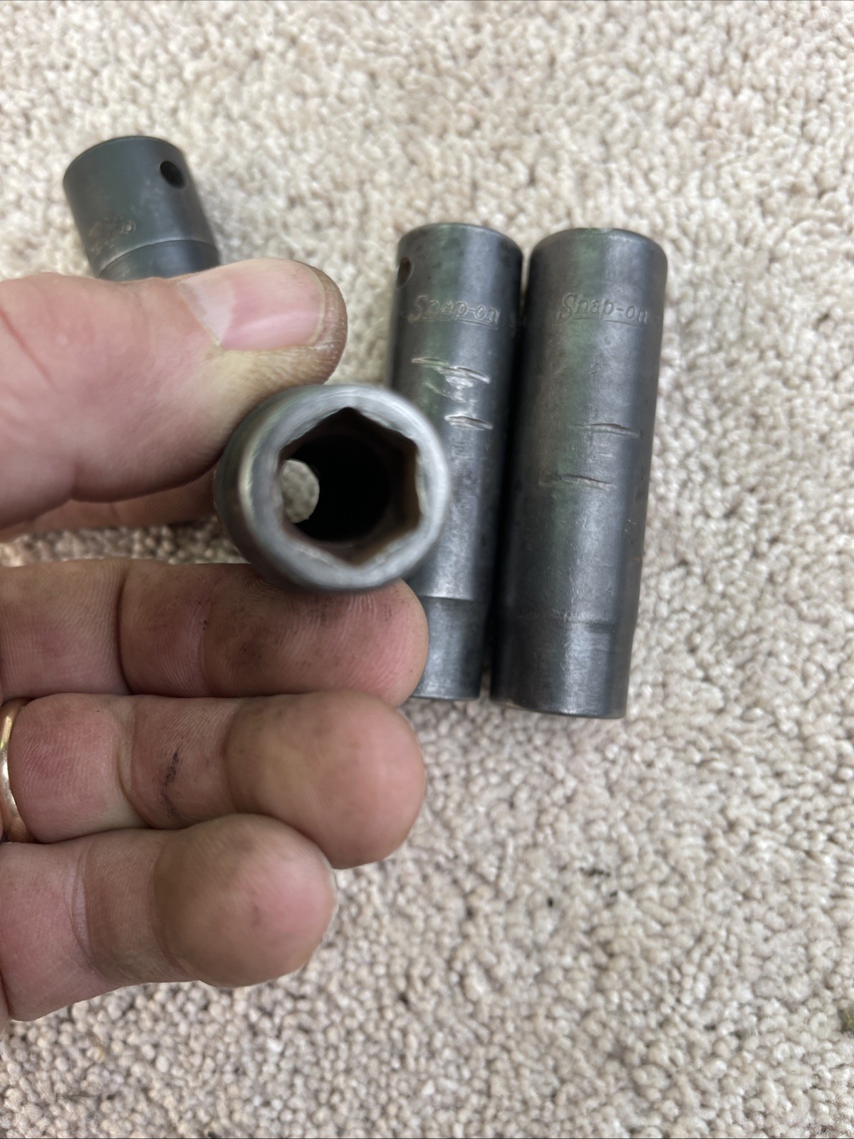 Snap-On Impact Socket 1/2 Drive Deep 6 Point SIM160,180,200 IM160 Short 4 Pc WOW