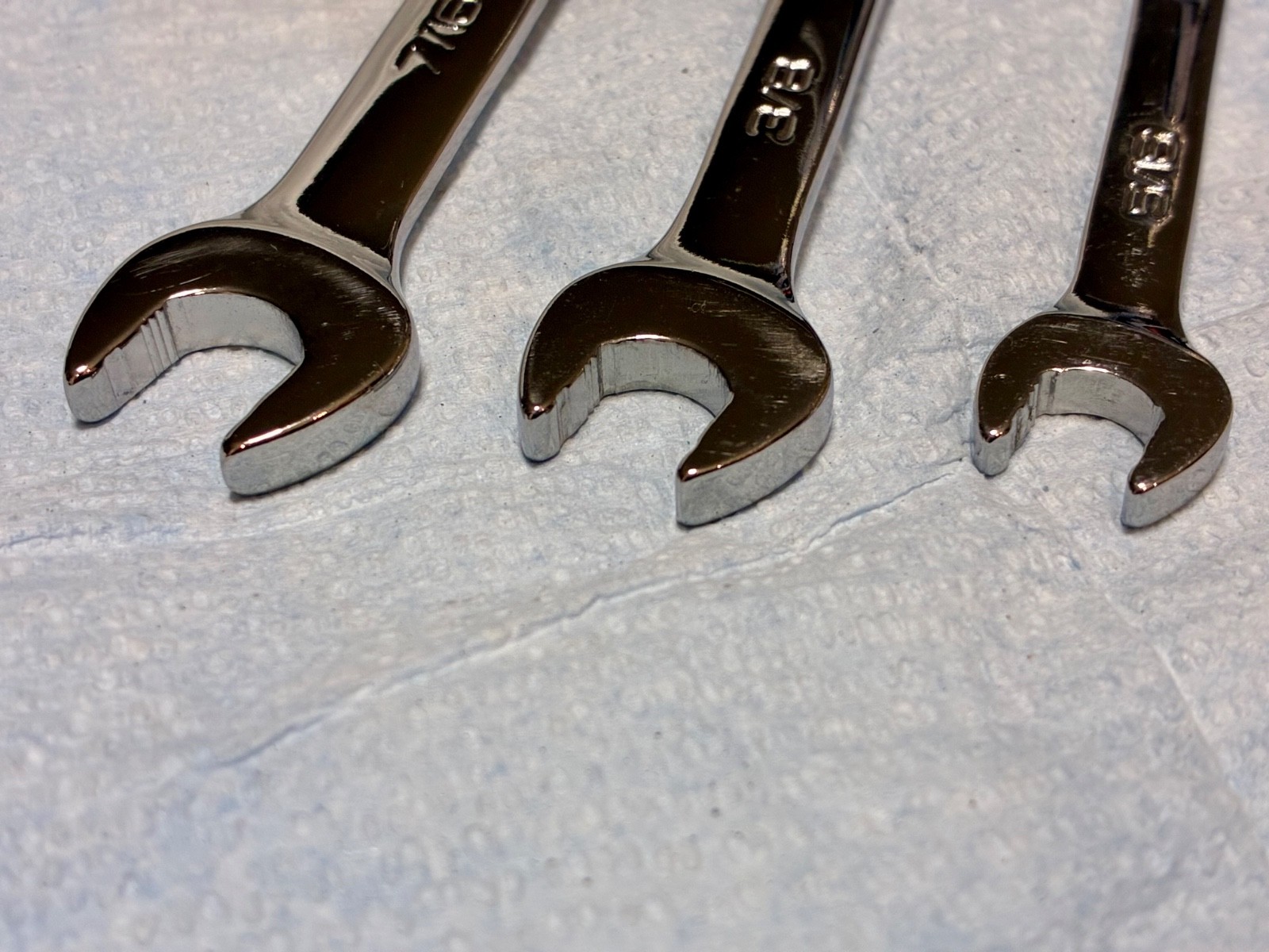 Snap-on SAE Combination Wrench 7pc Set SOXRR SOEX Flank Drive No Initials A&P