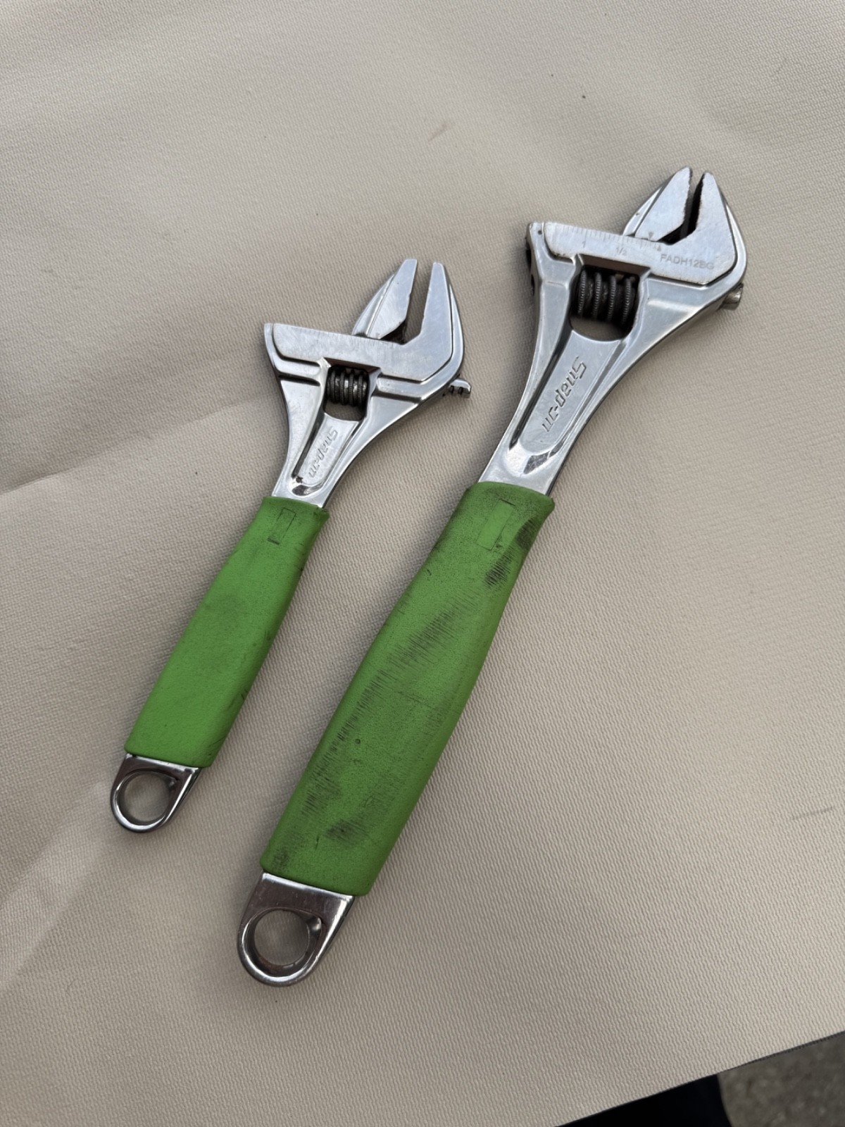 Snap-on™ 8″ 12″ Green Flank Drive Plus Adjustable Wrench Set FADH702C1G