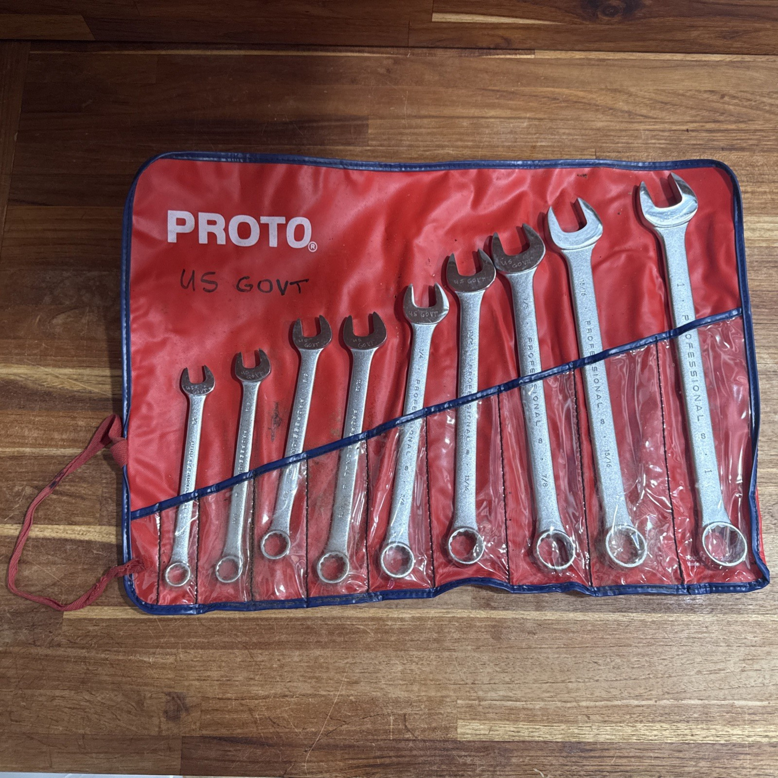 PROTO Open End Wrench Set SAE 1/2 – 1-5/8 in 9 Piece