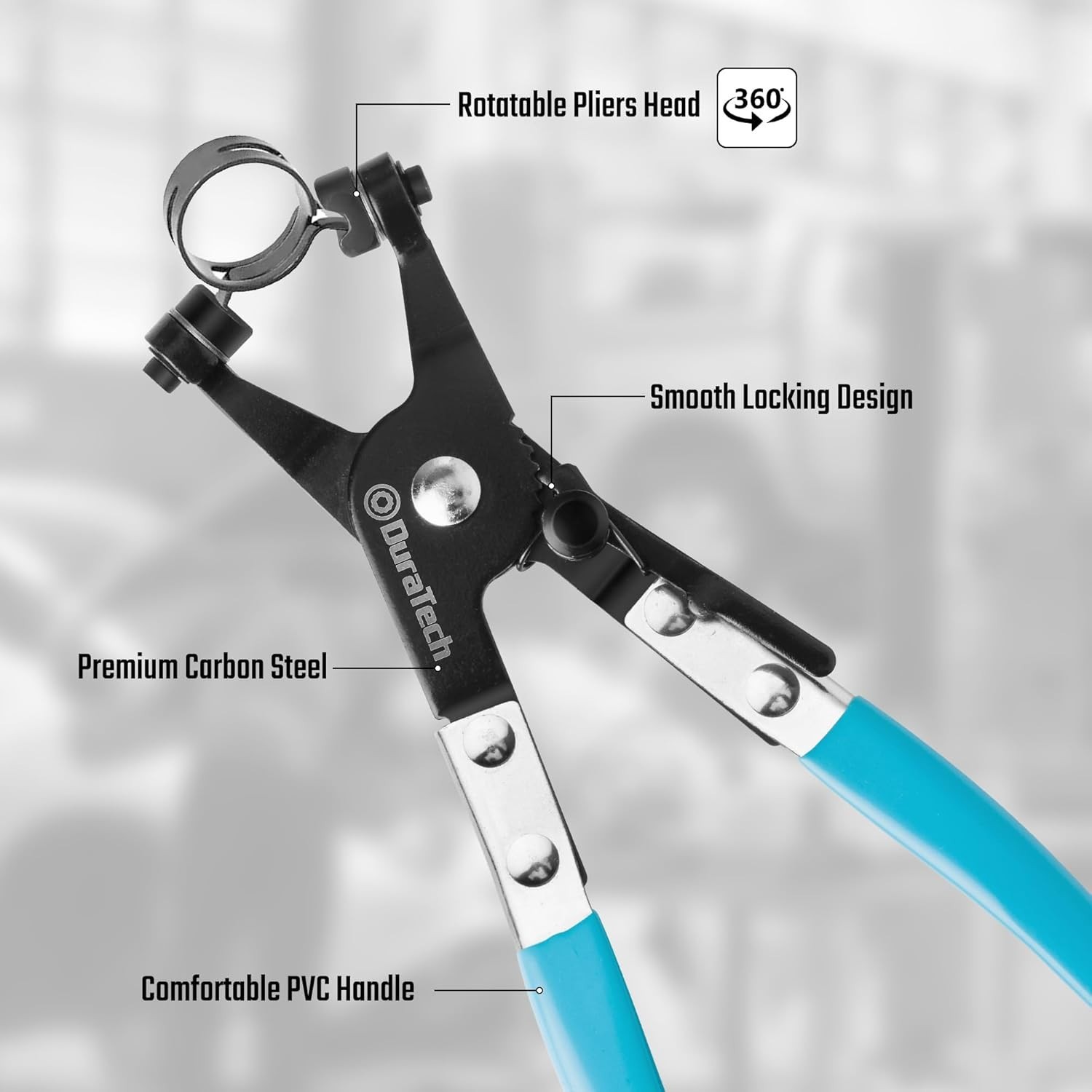 Heavy Duty Hose Clamp Tool with Heat Treated Carbon Steel Construction