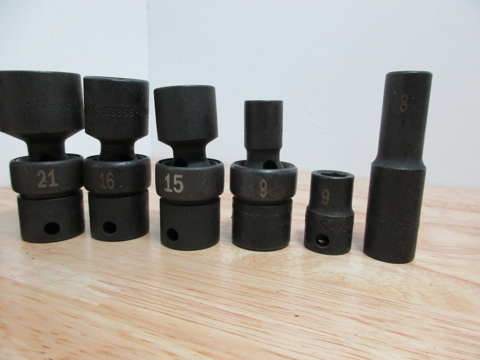 SK Hand Tools 3/8″ Drive 6 Point Swivel Impact Socket & Regular Impact Sockets