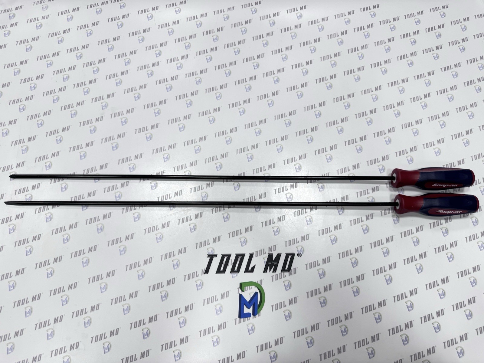 Snap-on Tools RARE 2pc RED WHITE & BLUE 29″ INDUSTRIAL Screwdriver Set SHD4120