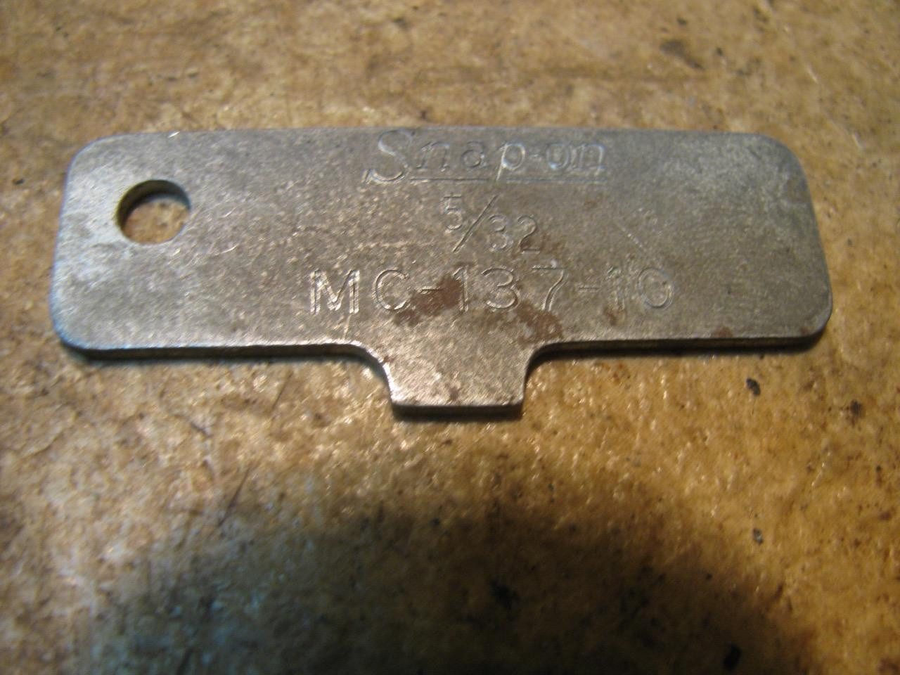Vintage Snap On MC137-10 5/32″ Carburetor Gauge