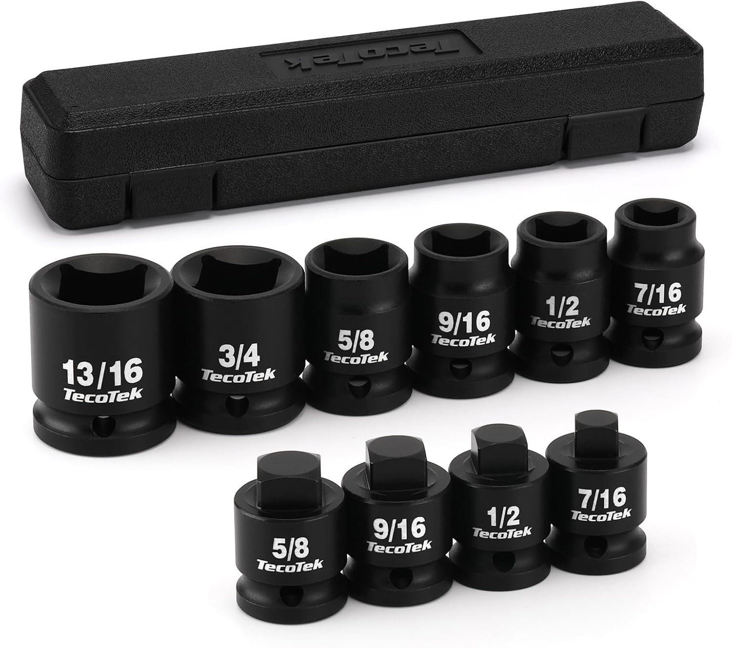 1/2″ Drive Pipe Plug Socket Set, Square Drive Socket, 10-Piece, SAE, 4 Point…