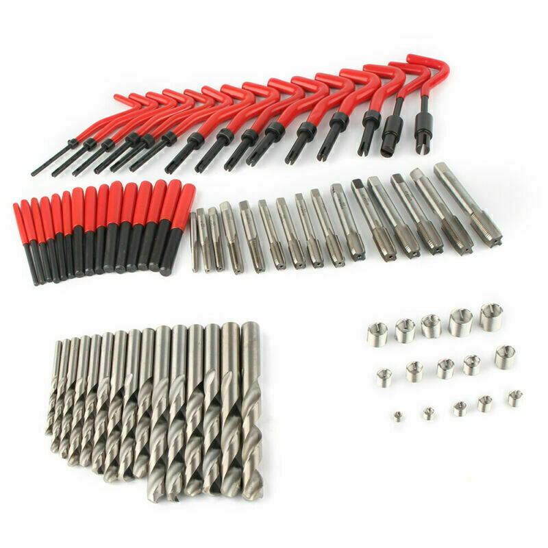 Metric Thread Repair Tool Insert Kit M5 M6 M8 M10 M12 M14 Car Pro Coil w/ Box US