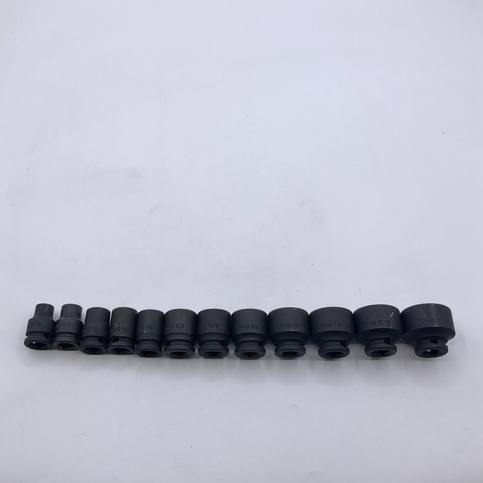 Expert Mac Tools 12-PC. 3/8″ Drive SAE Stubby Impact Socket Set 6PT