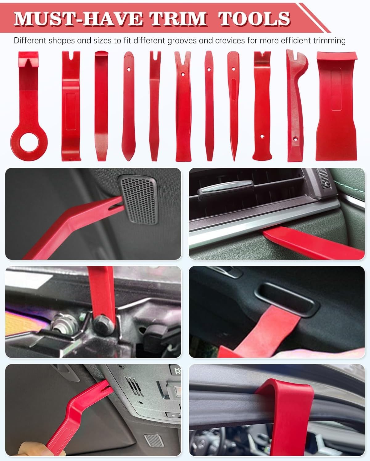 Door Panel Audio Trim Kit with Ergonomic Grip