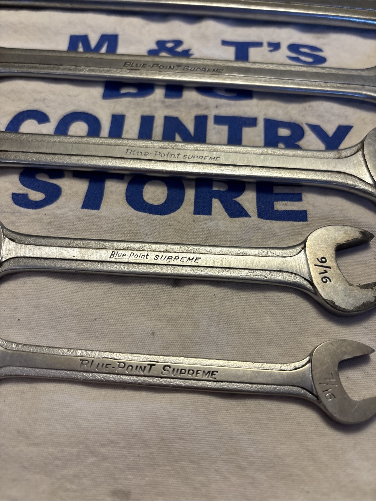 Blue-Point USA Supreme 5pc Double Open End Wrench Set 7/16″ to 1-1/8″ S Series