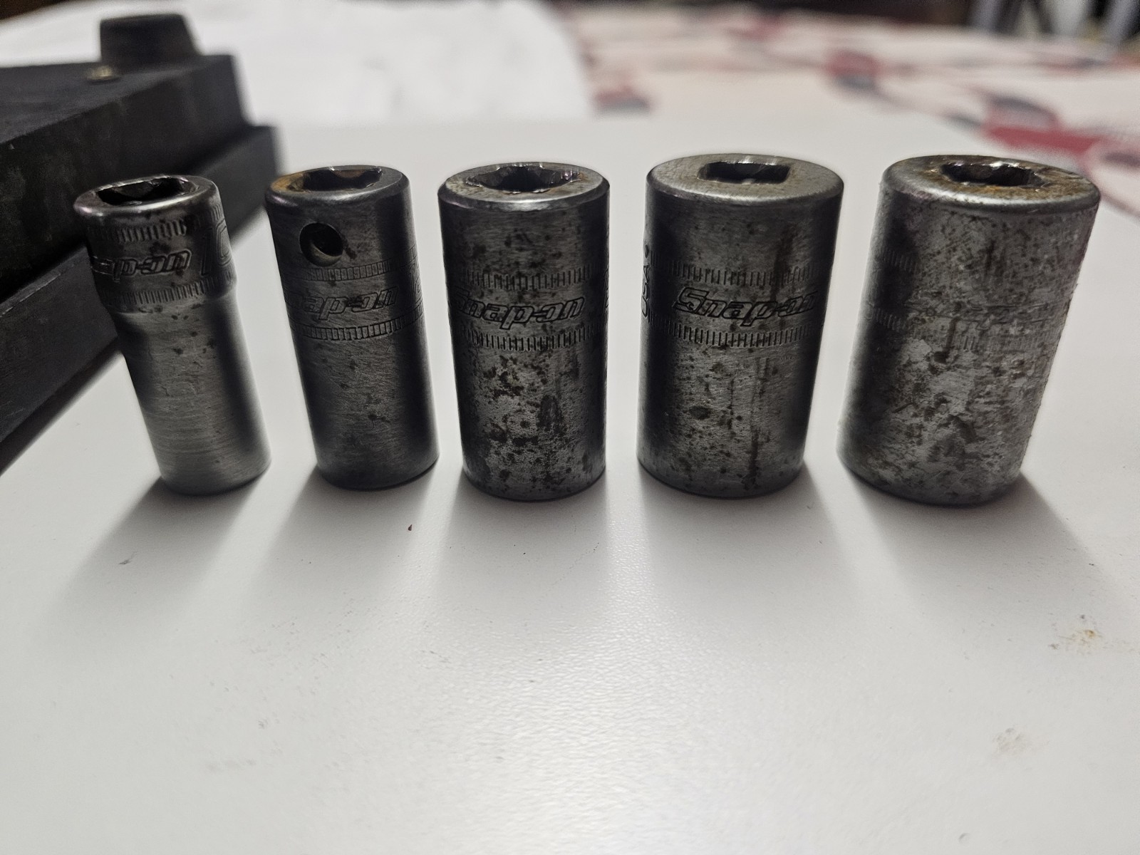 Snap On 3/8″ Drive 6-Point 12mm Semi-Deep Impact Sockets IMFMS10,12,15,17,18