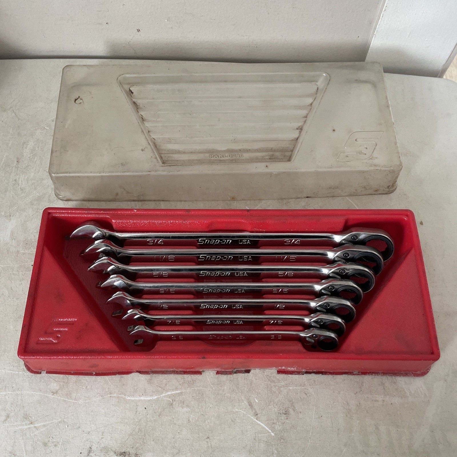 Snap-On SOXRR707A Ratcheting Reversible Wrench Set 3/8-3/4”