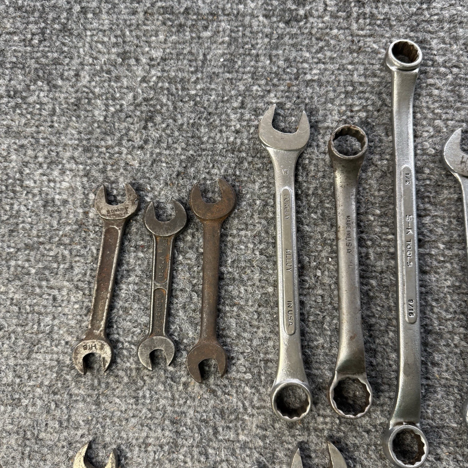 VTG Wrenches (Lot Of 28) American Made Craftsman, S-K Wayne, Lectrolite & More..