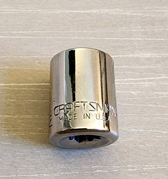 Craftsman USA 1/2″ Socket 6 Point 1/4″ Drive Inverted G1 43499