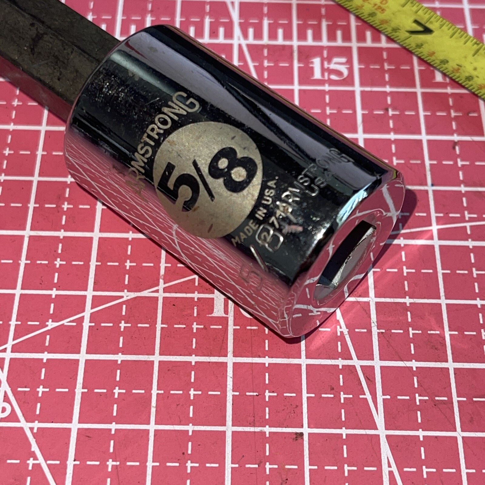 NOS Armstrong USA 5/8 In SAE 1/2 Drive Allen Hex Head Driver Socket 12-719