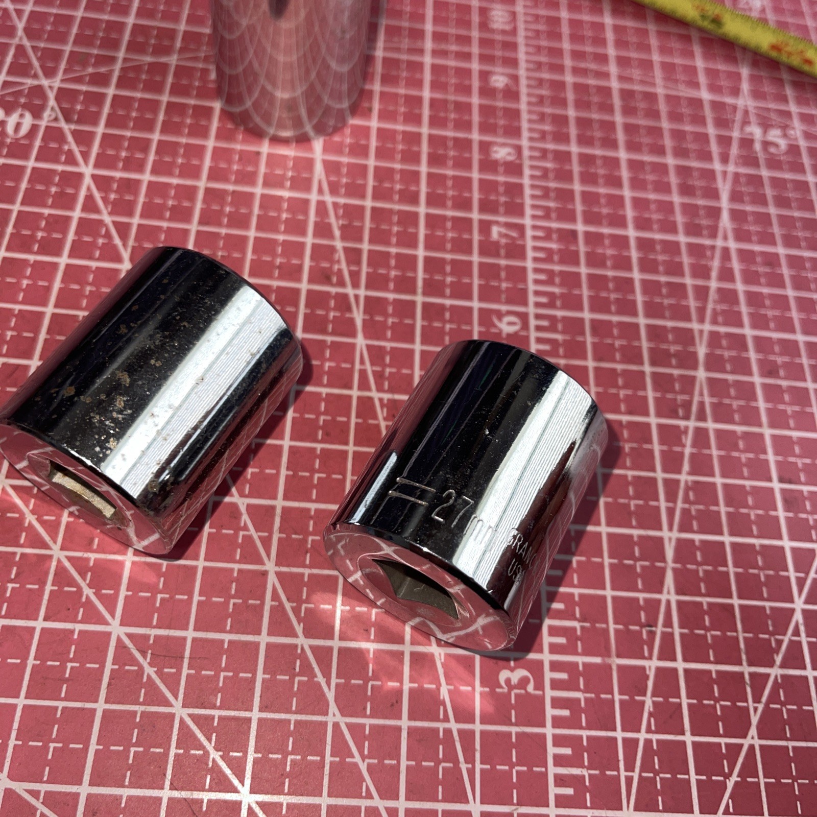 NOS Granco USA 11826 27 MM Metric 1/2 Drive 12 Point Socket Vintage 27MM