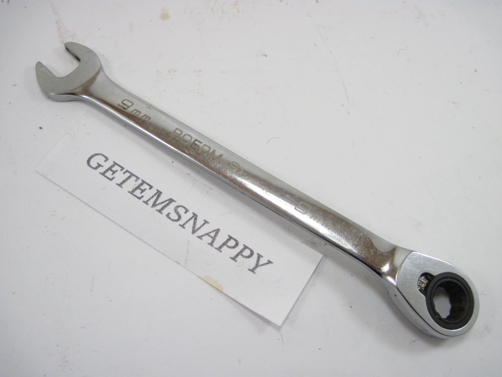 Blue Point By Snap On 9mm Ratcheting Reversible Metric Wrench BOERM9 NICE