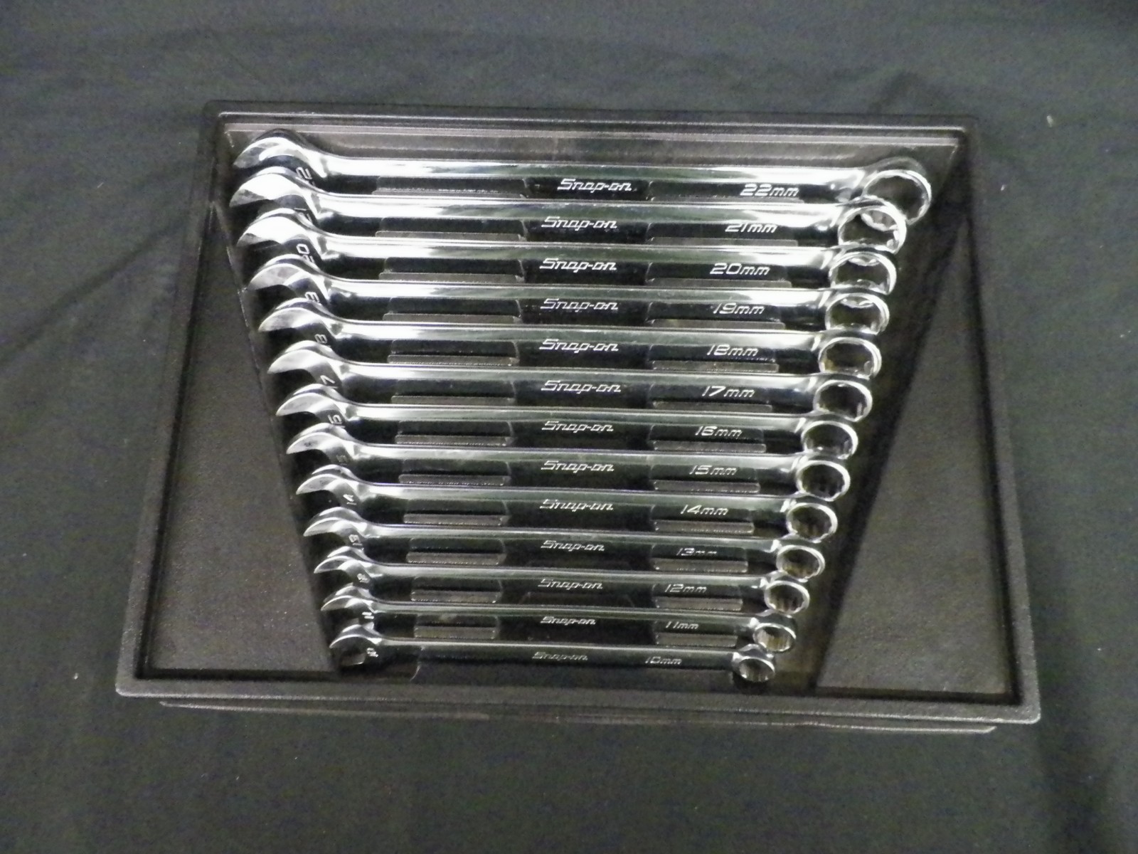 Snap On OEXM713 13pc 12 Point Metric Flank Drive Combination Wrench Set