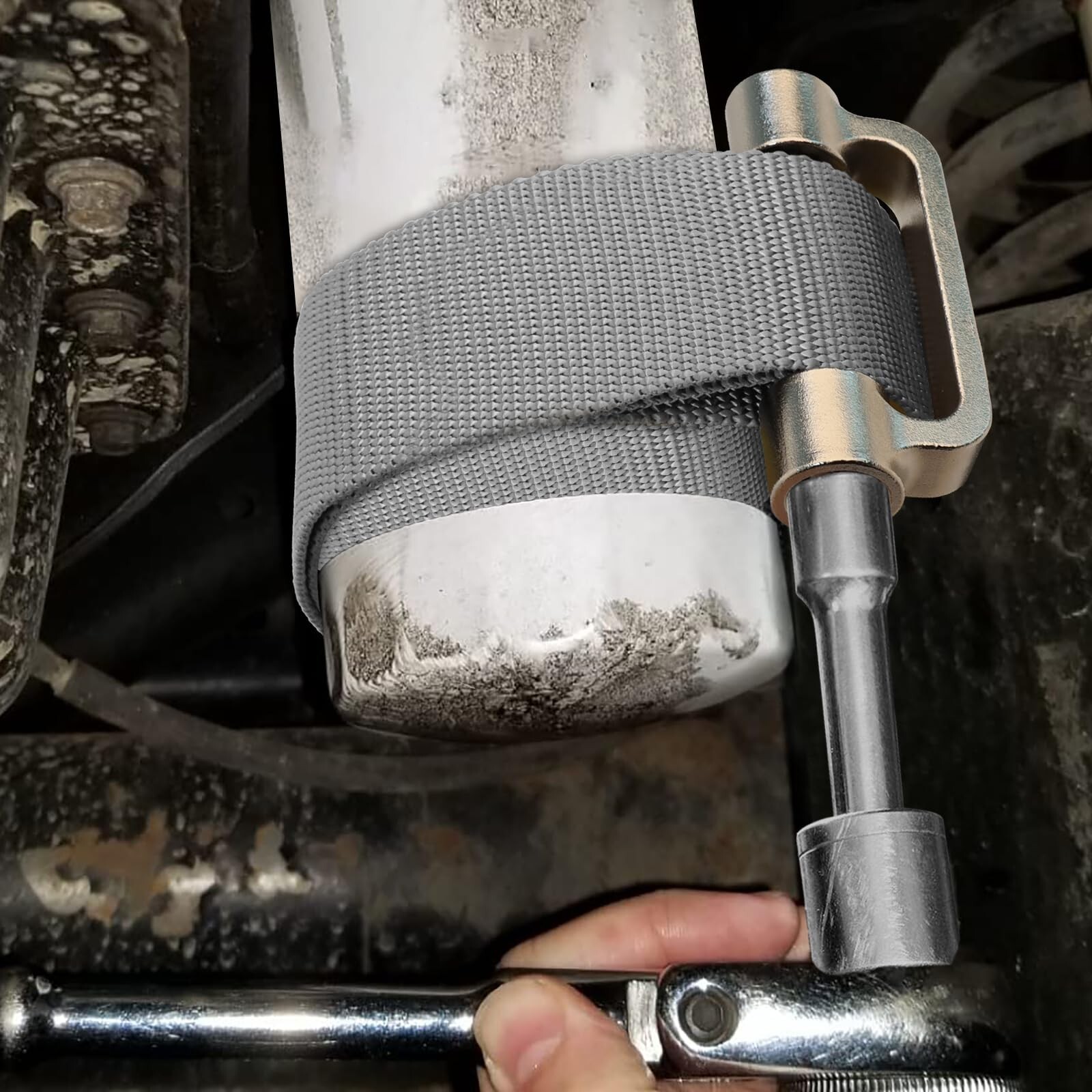 Heavy Duty Filter Strap Wrench – Oil Filter Wrench