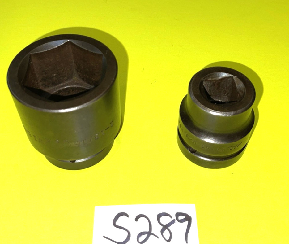 MAC TOOLS 2 PIECE 1 INCH DRIVE BUDD WHEEL IMPACT SOCKETS 13/16, 1-13/16