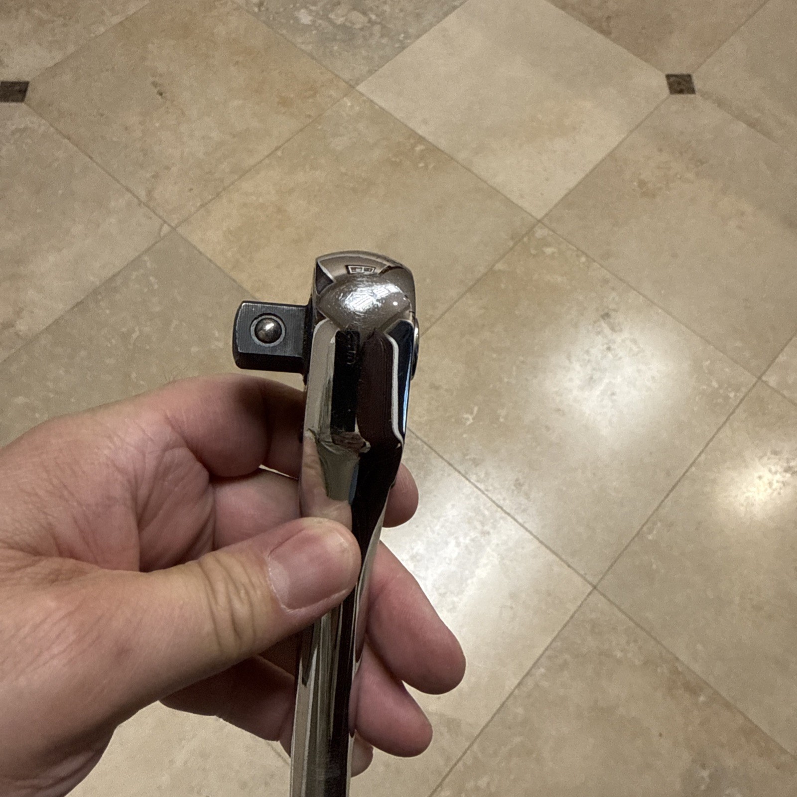 Vintage Husky Tools 1/2” Drive Quick Release Ratchet Chrome USA A+++