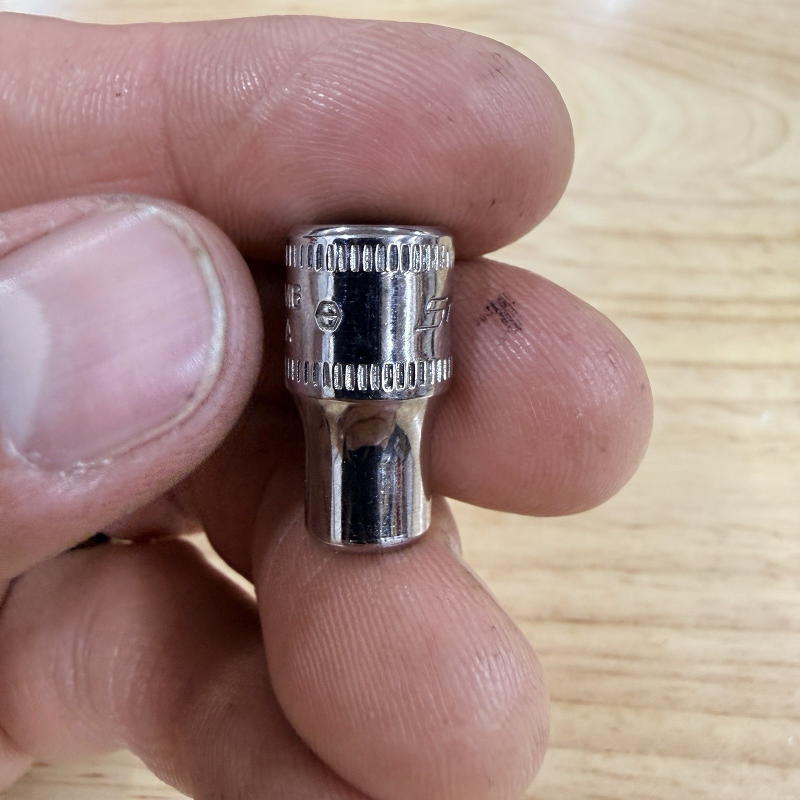 NEW NOS SNAP ON 6mm 1/4″ Drive 6 Point Shallow Chrome Socket TMM6 – Made in USA