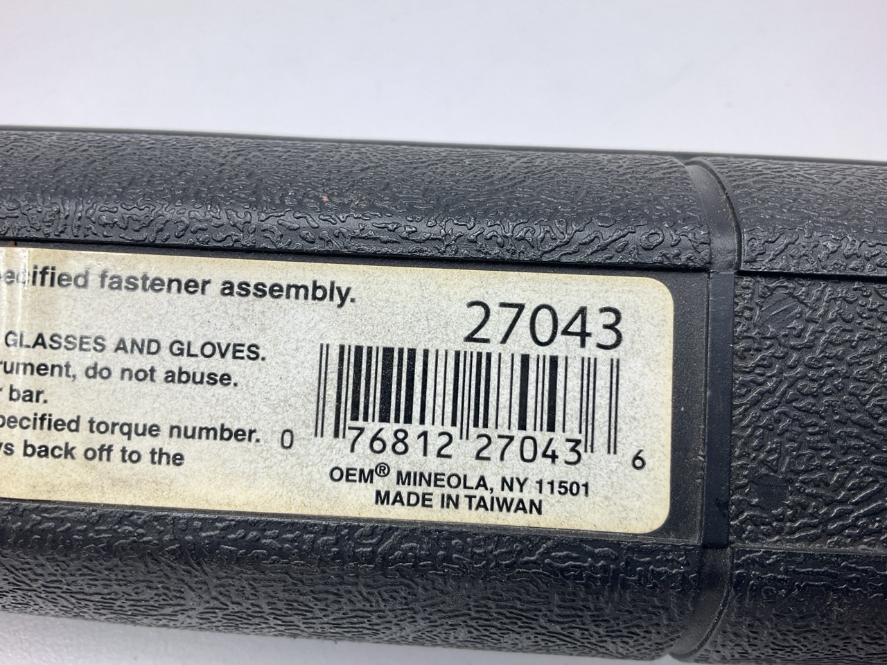 USED #12 – OEM Tools 1/2″ Drive Click Type Torque Wrench (30-250 Ft Lb)