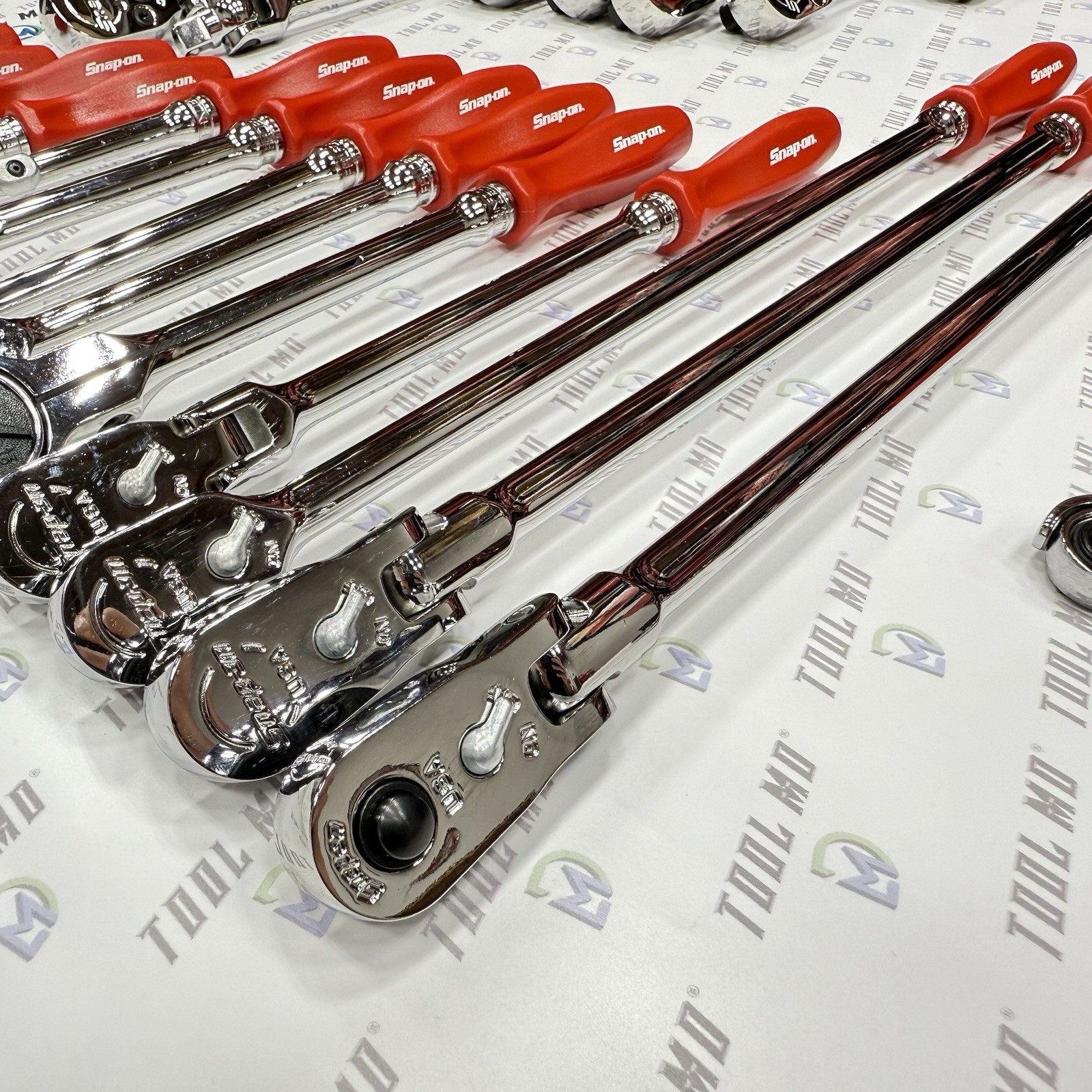 Snap-on Tools USA RARE 31pc RED 1/2″ 3/8″ 1/4″ Drive Ratchet Set SHLFD80A
