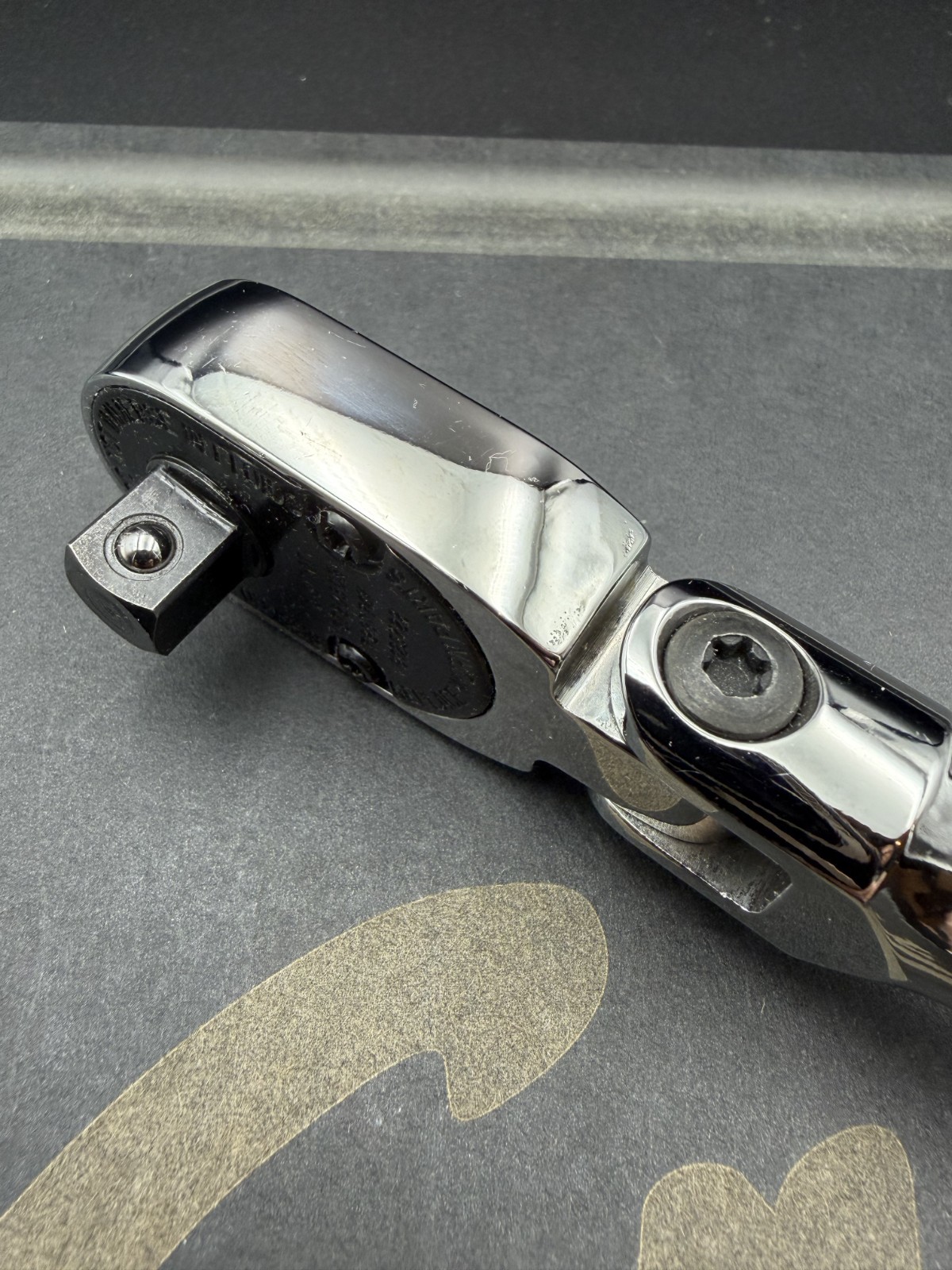 Snap-on FHFD80A 3/8″ Drive Classic Yellow Hard Handle Flex Head Ratchet [Mint]