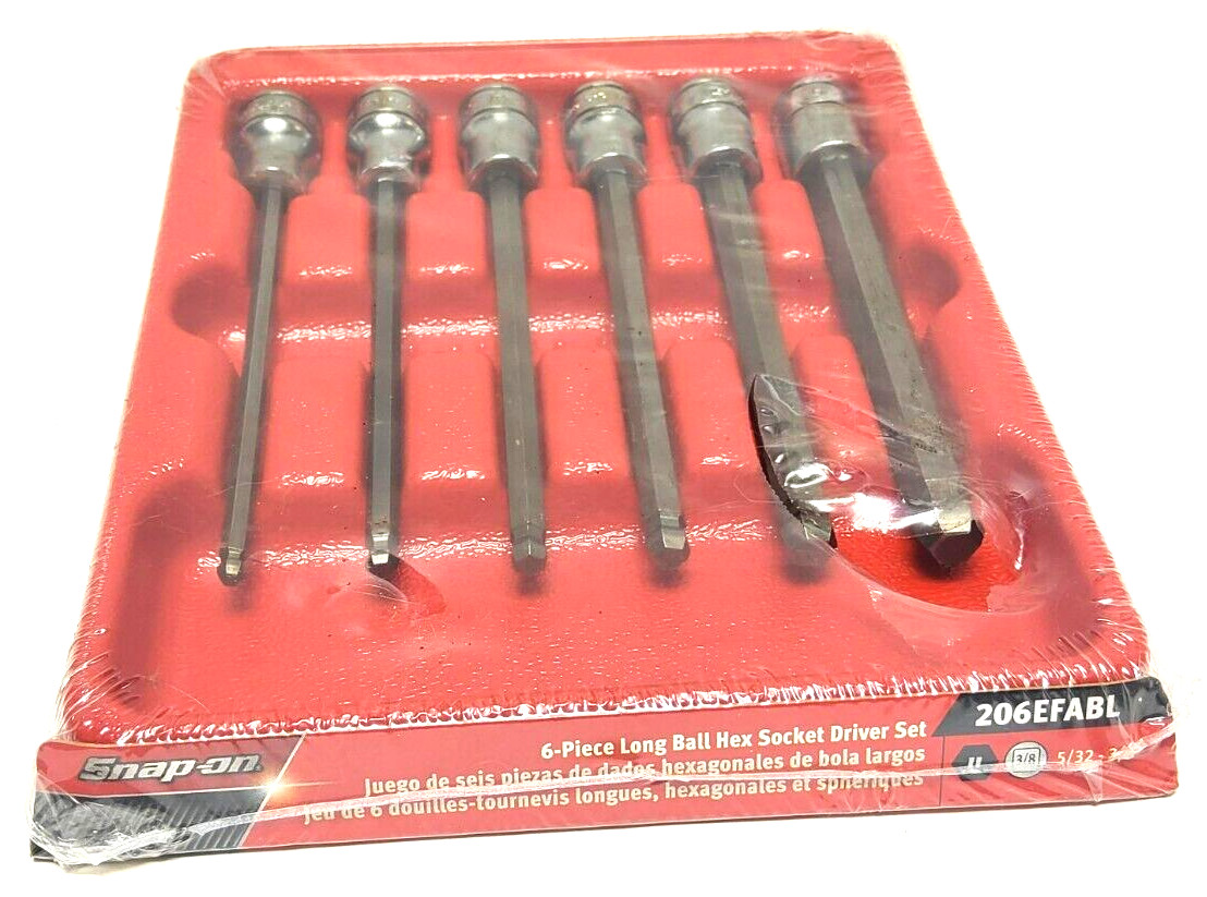 New Snap-on™ 3/8″ drive SAE 206EFABL Ball End Hex Socket Driver LONG Shank