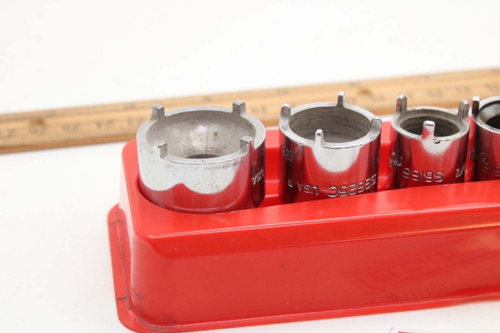 Snap on RARE 2006ANT 6-Piece Chrome Vehicle Antenna Nut Socket Set USA