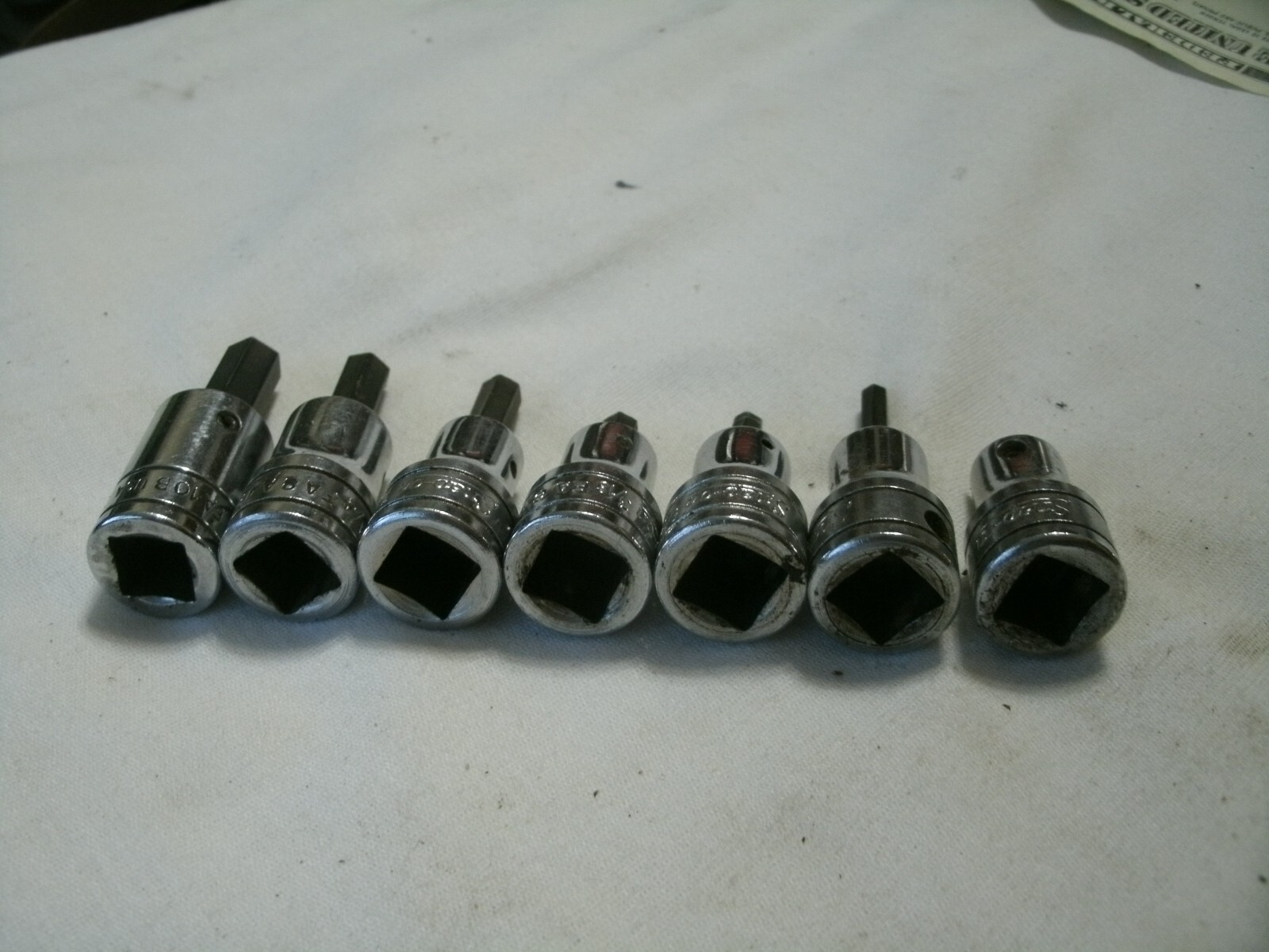 Snap-on 3/8″ Drive 7 pc. Hex Head Socket Set 1/8″ to 7/16″ USA