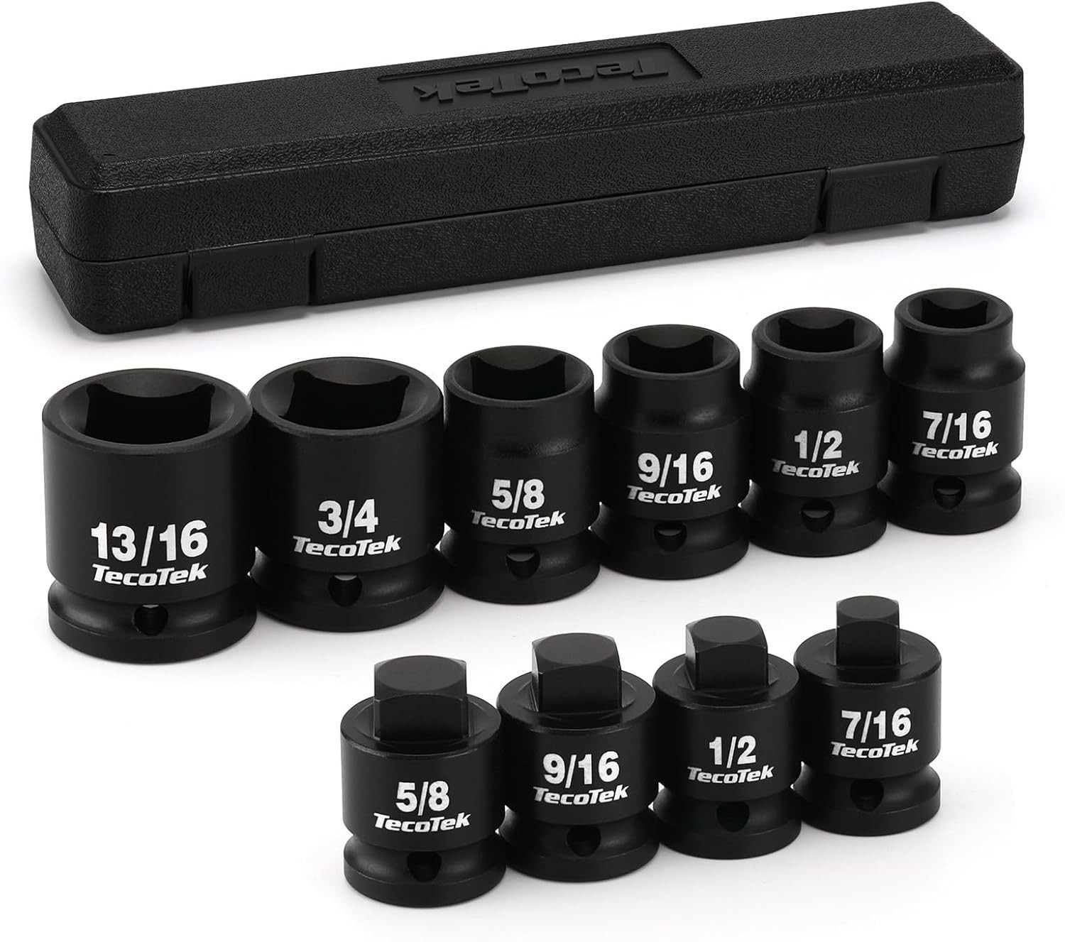 1/2″ Drive Pipe Plug Socket Set, Square Drive Socket, 10-Piece, SAE, 4 Point…