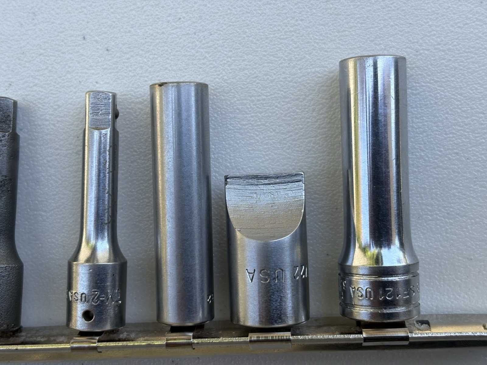 Snap-on 8 Piece 1/4” & 3/8” Drive -Sockets, Extensions & Adapters- USA Made