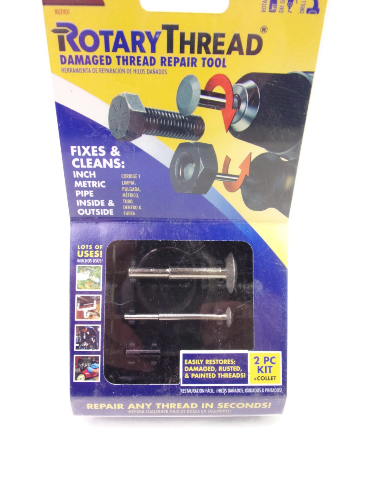 2 SETS Damaged Thread Repair Tools Rotary Thread ~ New In Package ~