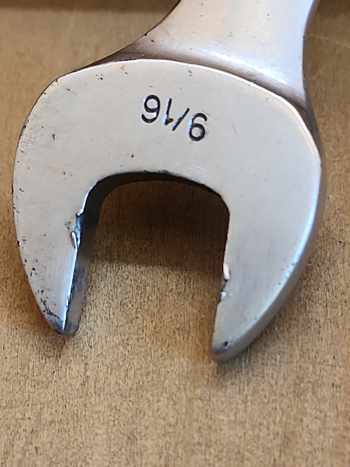 Snap On SAE 12 Pt Combination Short Wrench 9/16″ OEX-180 Vintage 1963 Date Code