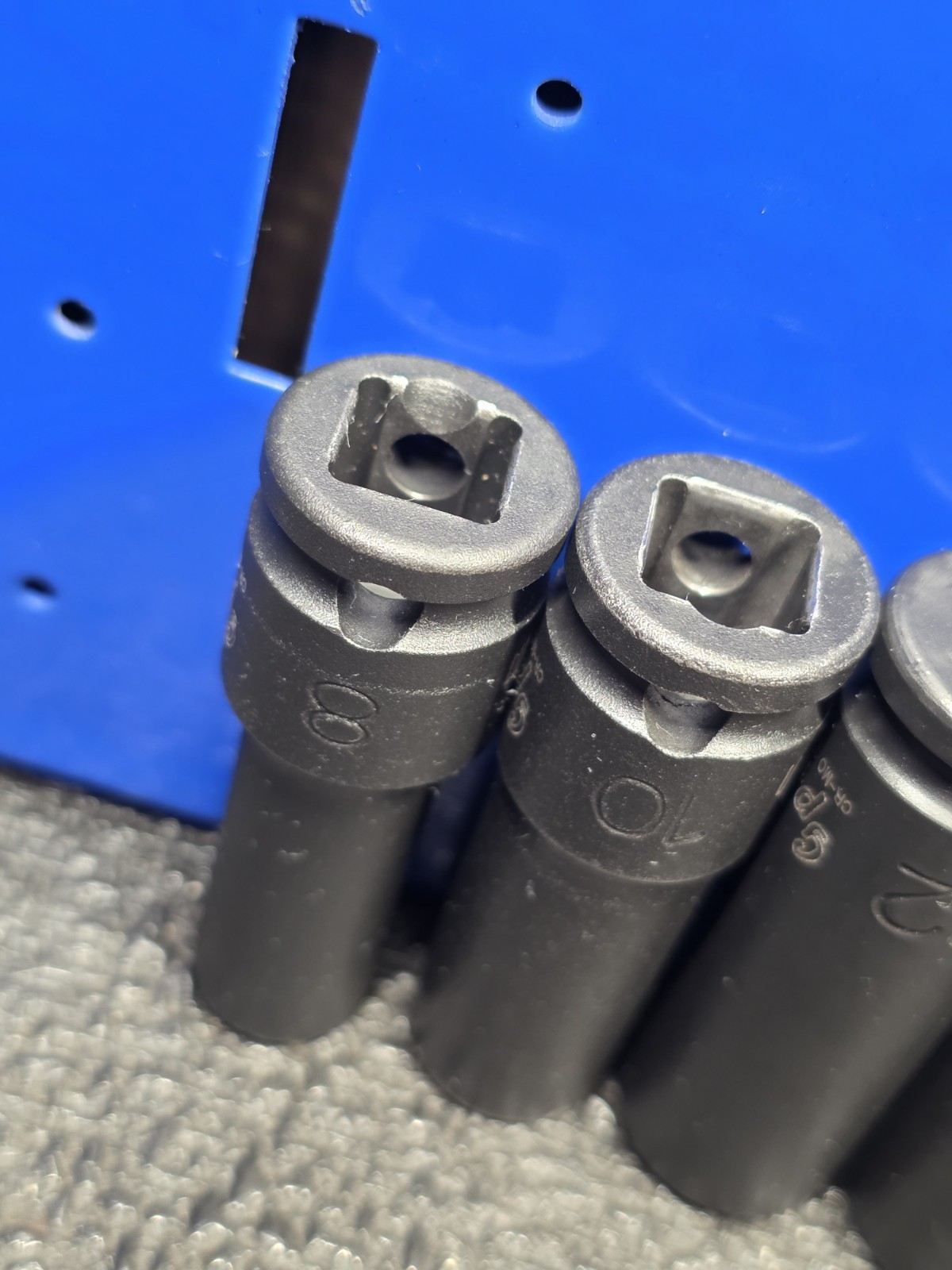 Grey Pneumatic GP 3/8″ Drive 8, 10, 12 & 14mm Magnetic Deep Impact Sockets Nice