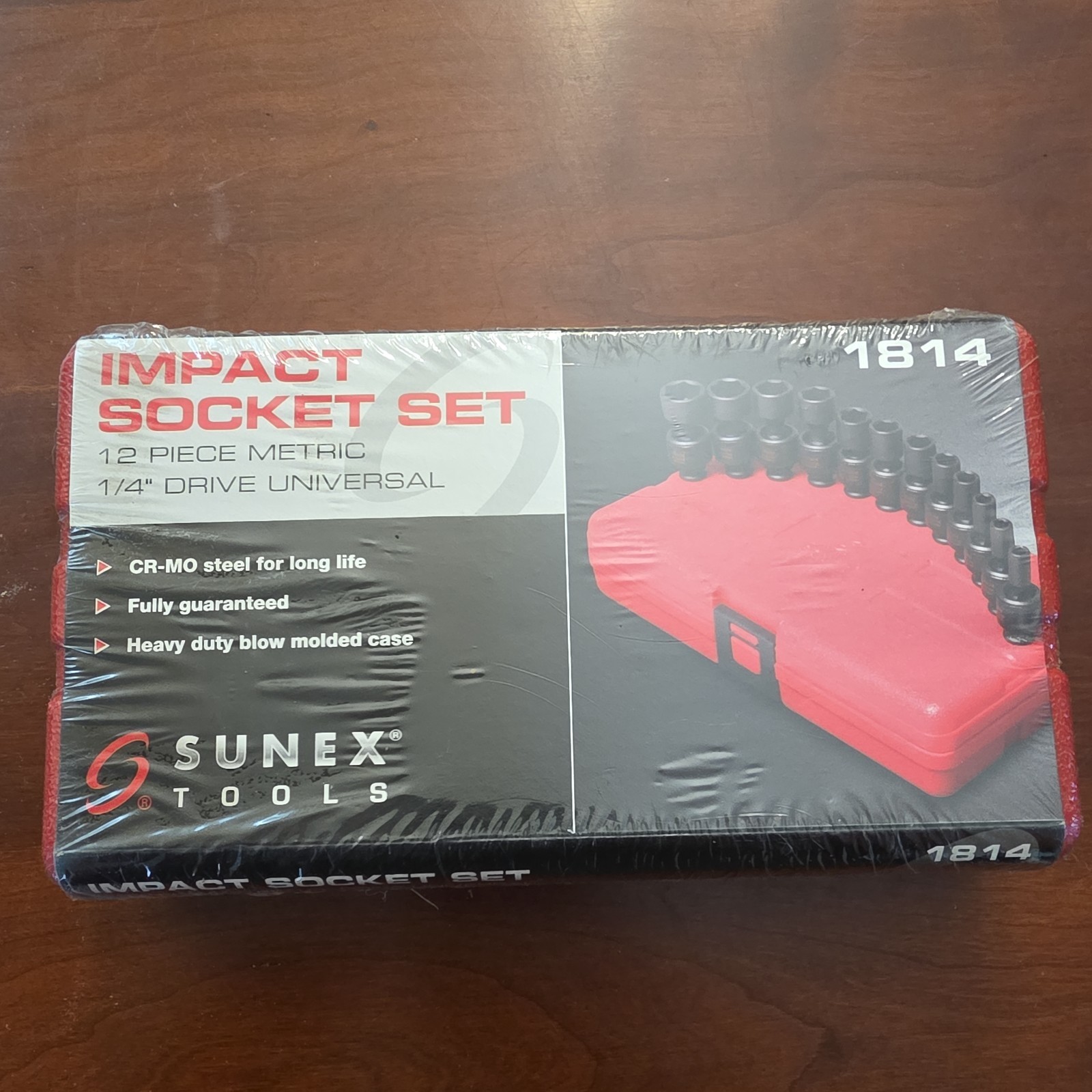 Sunex 1814 1/4″ Dr. 12 Pc. Metric Universal Impact Socket Set
