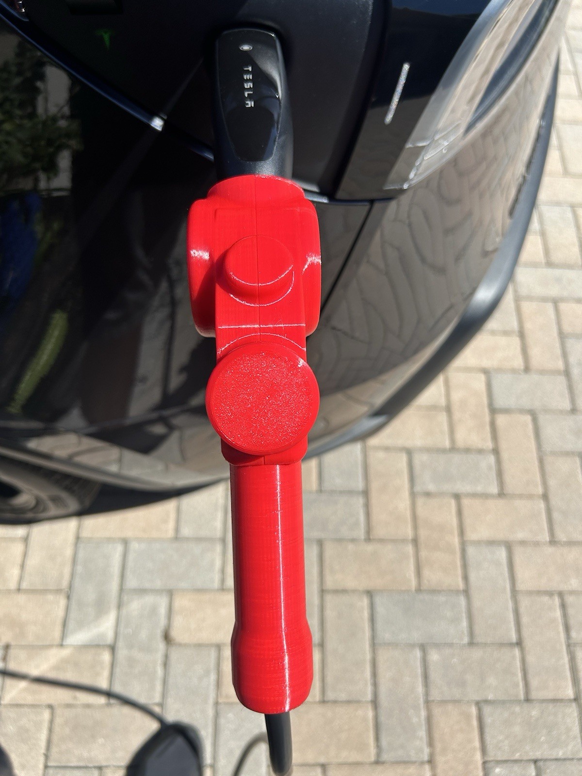 Tesla Mobile Charger Adapter Gas Pump Nozzle Multicolor Custom Made In The USA