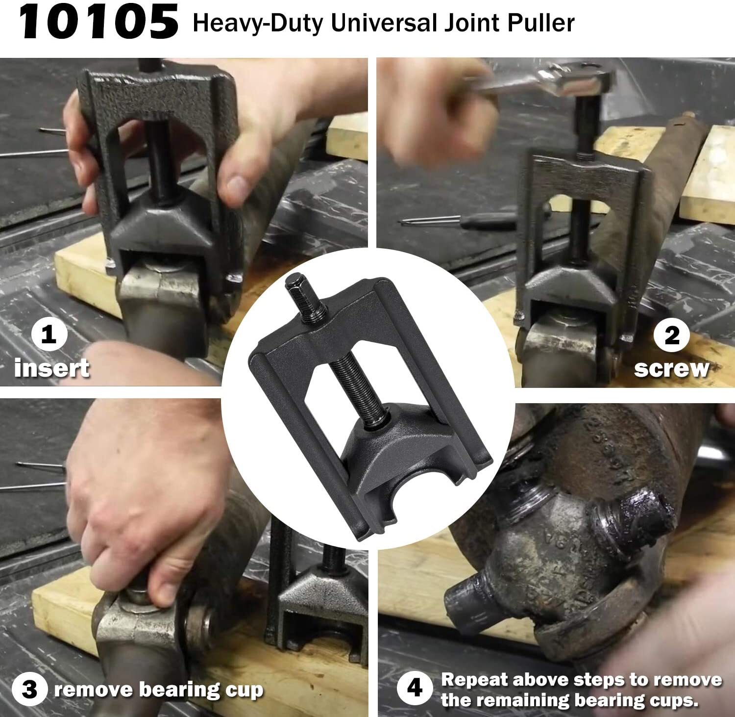 Heavy Duty Universal Joint Puller Press Removal U-Joint Tool Class 1-3 10105