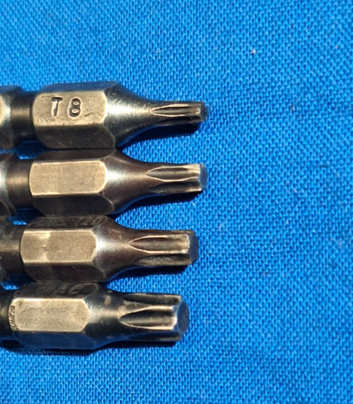 Mac Tools USA Magnetic Bit Driver Screwdriver Red PM86TA With 4 MAC Torx Bits