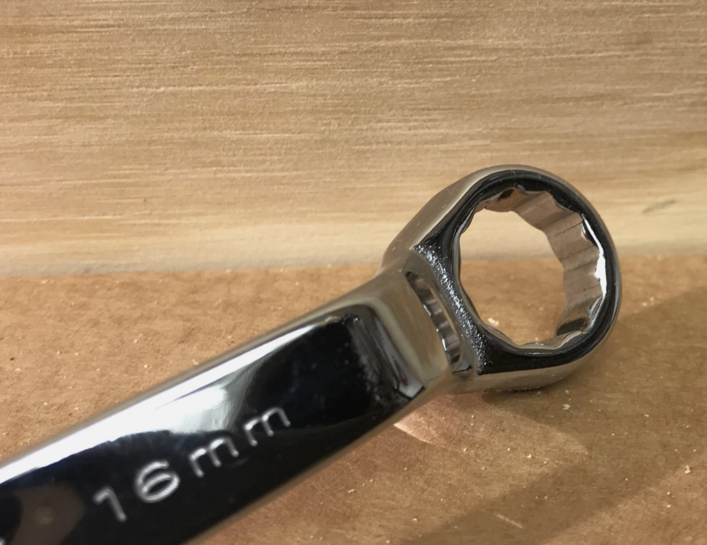 SK #87765 Offset Box End 15mm-16mm 12 Point Metric Chrome New. Original SK